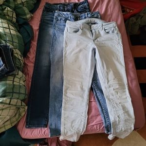Lot of 3 American Eagle jeans size 10